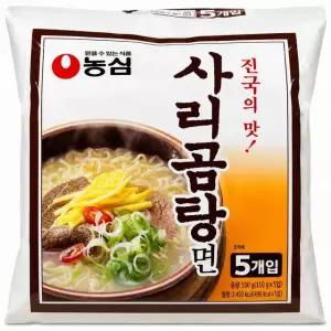 농심 사리곰탕면(멀티팩) 110g X 5 X 8묶음 (40개입)