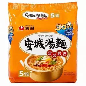 [NS홈쇼핑]농심 안성탕면(멀티팩) 125g X 5 X 8묶음 (40개입)[36179981]
