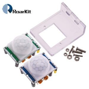 녹색 HC-SR501 라즈베리 파이 키트 + 케이스용 Arduino용 IR 초전형 적외선 모션 센서 감지기 모듈 조정