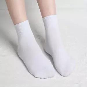 [무료배송] 국내생산 여성 학생 무지 카바양말 10켤레 화이트 블랙 그레이 흰 여학생 베이직 양말