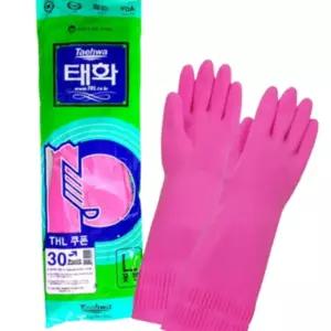 돈스텔 꽃밴 고무장갑 대 10P 세차 요리 생고무