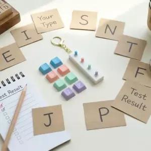 가방키링 mbti 키보드 키캡키링4구 딸깍이 클리커