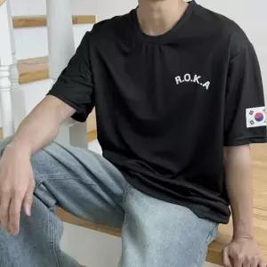 ROKA 로카 쿨링 반팔 기능성 체육대회 군대 티셔츠