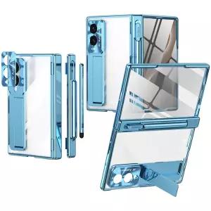 갤럭시Z 폴드8와이드 케이스 F971 힌지펜슬보호 거치 글라스 3D 투명케이스