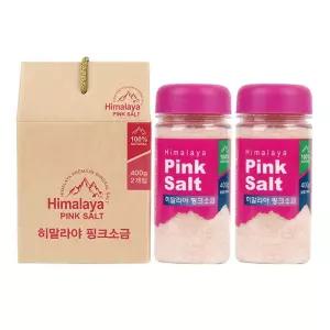 MUSO 핑크소금 선물세트 400g x 2개입 (고운소금)
