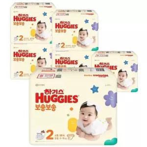 하기스 NEW 보송보송 밴드형 2단계 남여공용 68Px6팩