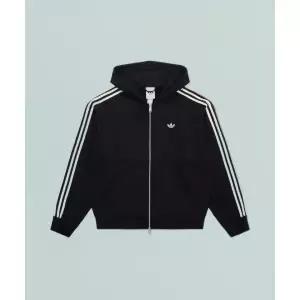 ADIDAS 후드 집업 - 블랙:크림화이트 / KC9315