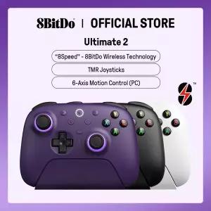 TMR 조이스틱 전환 가능한 트리거 모션 제어 8단 속도를 갖춘 PC 및 Android용 8BitDo Ultimate 2 무선 게