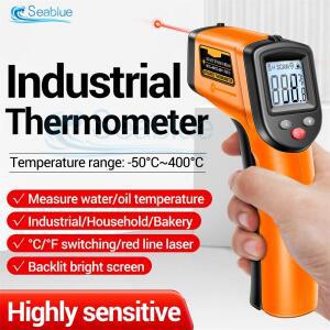TH201 적외선 휴대용 온도 총-50 ~ 400 ℃ IR 레이저 센서 열 이미지 VA 스크린 미터 파이로미터 도구
