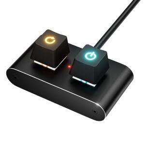 LED 조명이있는 데스크탑 컴퓨터 전원 스위치 1.8M PC 마더 보드 외부 시작 켜기/끄기 버튼 연장 케이블 홈