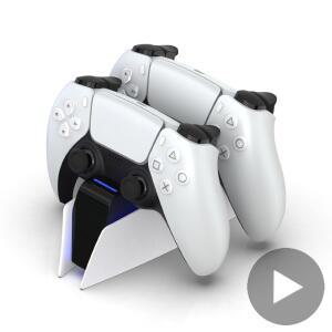 소니 호환호환 플레이 스테이션 PS 5 컨트롤러 제어용 충전기 Dualsense 스탠드 액세서리 게임 패드 지원