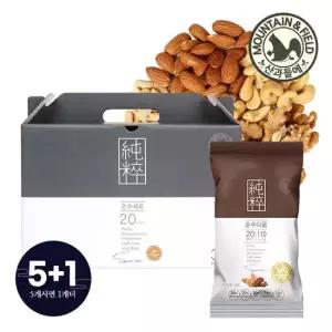 [5+1]산과들에 견과5종 하루견과 순수다움 30봉 명절선물 (견과류선물세트)
