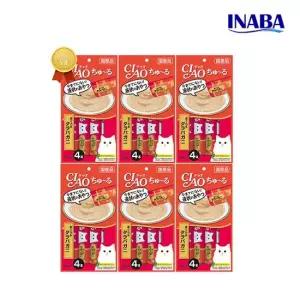 이나바 챠오츄르 sc-108 참치 게 56g 6팩