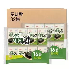 테온셀 [내일도착] 삼육김 광천 재래 도시락김 4g, 32봉