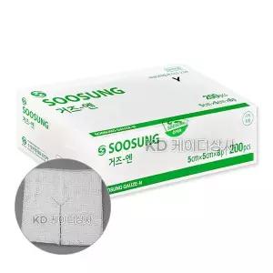 수성 접은거즈엔 Y형 5cmX5cmX8P 200매 드레싱 면사 거즈