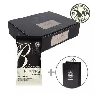 [산과들에] 하루견과 원데이발란스블랙50봉 선물세트+쇼핑백 추석 명절 선물