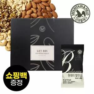 [산과들에] 하루견과 원데이발란스블랙 50봉 선물세트 +쇼핑백 (그래놀라견과)..[35656252]
