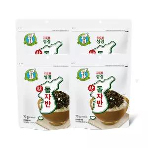 지도표 성경김 김자반 돌자반 조미김 70g, 4개