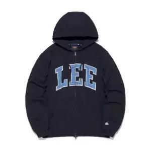 [LEE]리후드집업 CQK LE2601HZ02NA 컬리지 로고 후드 집업 네이비