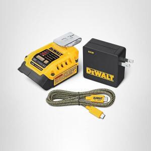 DEWALT 배터리 충전기 및 USB 월 충전 키트(DCB0944K)