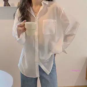 레이어드 셔츠 블라우스 시스루 5컬러 카라넥fgh325
