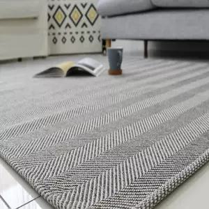 슈마켓 자가드 헤링본 카페트 러그 그레이200X265