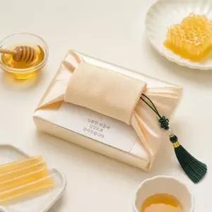 꿀스틱 답례품 보자기 포장 선물세트 결혼식 조문 어린이집 단체선물, 5세트, 20포