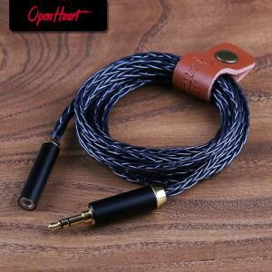 OPENHEART DeepOcean 8 코어 연장 케이블 3.5mm 4.4mm 남자-여자 이어폰 IEM 오디오 코드