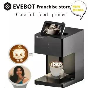 EVEBOT 3D 라떼 아트 커피 프린터 기계 자동 음료 음식 셀카 WIFI 연결 인쇄 식용 잉크 카트리지
