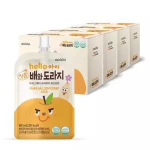 헬로아이 아기 배도라지즙 유아 어린이 주스 음료 80ml 40팩