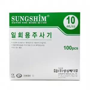 주사기 성심 일회용주사기 무침 100EA 10CC