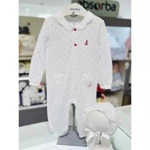 [압소바](강남점)(압소바 26년FW 임신출산축하선물)레나 우주복+모자세트(AB2671NU03)레드