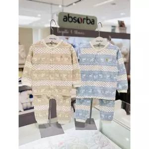[압소바](신세계 사우스시티)[압소바 26년FW 임신출산백일돌선물]르딕 내의 2벌 세트(AB26D1AN25LBBE)라...