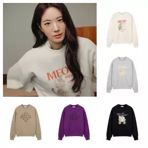 폴햄 여성 더블니트 코숏 그래픽 맨투맨 PHG 4TR2210