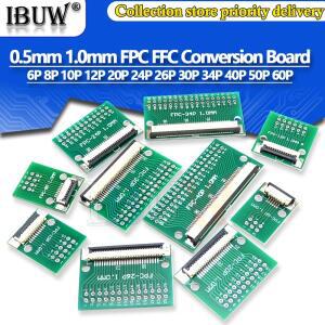FPC FFC 0.5MM 1.0MM 피치 변환 보드 DIY PCB 6P ~ 6 8 10 20 24 26 30 34 40 50 P 케이블 전송 용 커넥터
