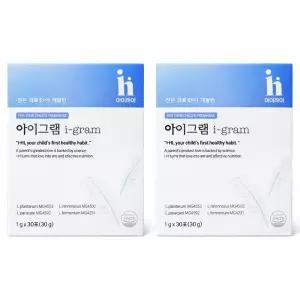 아이하이 아이그램 유산균 30포 2박스 어린이 초등학생 중학생 소아비만 체중조절 키영양제