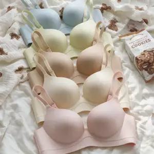 [누적판매18239]70A 90C까지 고품질 심리스 젤라또 노와이어브라팬티