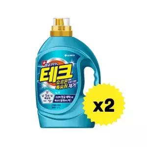 [셀러허브][테크] 테크 호르몬으로 인한 특유취 제거 액체세제 일반용 2.7L 2개 (S39629378)