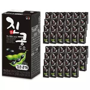 190mlX48팩 두유 진콩검은콩깨두유 진콩두유 검은콩깨두유 진콩