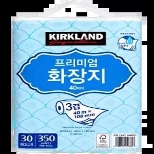 커클랜드 프리미엄 3겹 화장지 40m 30롤 1팩 (30롤)