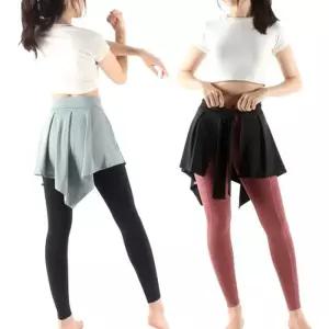 요가샘 레깅스 힙커버 가림 스커트 란우 홈 조깅복