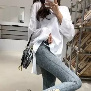 G125205_밑단 X끈트임 스포츠레깅스 요가레 여성
