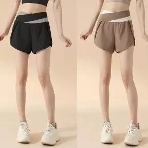 투톤 반바지 이무 일체형 레깅스 요가 필라 테스