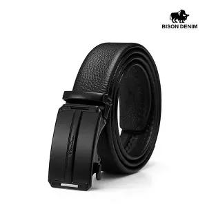 BISON DENIM 바이슨데님 남자 남성 수제 가죽 버클 정장 캐쥬얼 자동벨트 허리띠