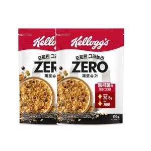 켈로그 프로틴 그래놀라 제로슈거 자취 청소년 수험생 350g 2개