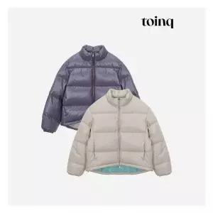 [toinq] 페이크레더 덕다운 점퍼(T239MDJ903W)
