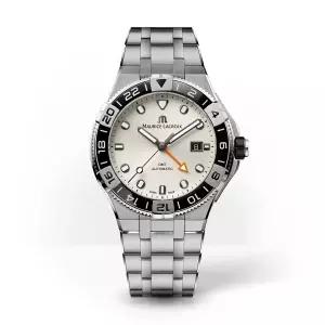 모리스라크로와 아이콘 GMT 남성용 오토매틱 43mm 메탈밴드 AI6158-SS002-130-1