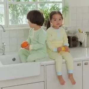단추포인트 배앓이 30수 후라이스실내복(3color)