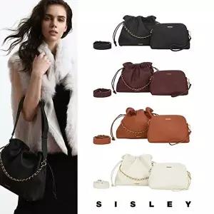 [시슬리]SISLEY 천연가죽 듀에토 체인 토트백 2종