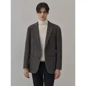 [GLXY (GALAXY LIFESTYLE)]GLXY [25FW] [갤럭시 라이프스타일] 울 멀티 헤링본 인퀼팅 재킷 - 블루 (GC5...